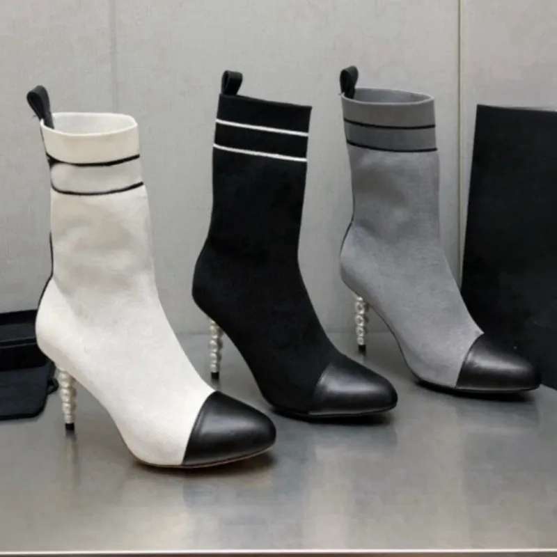 2023 outono/inverno novo clássico festa tecido de couro elástico botas elásticas femininas