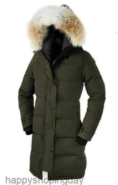 Cappotto in piumino d'oca Giacca invernale da donna Collo in vera pelliccia di lupo Con cappuccio Cappotti caldi e antivento per esterni con cappuccio rimovibile Parka da donna Xs-3xl2i86