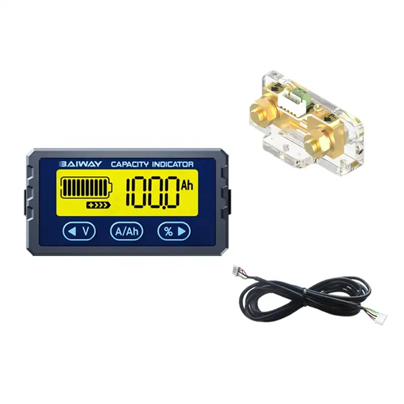 Coulometer TY23 80V100A LCD -batteri Monitor Laddningsutsläppsspänning Batterikapacitet Indikatortestare för elfordon