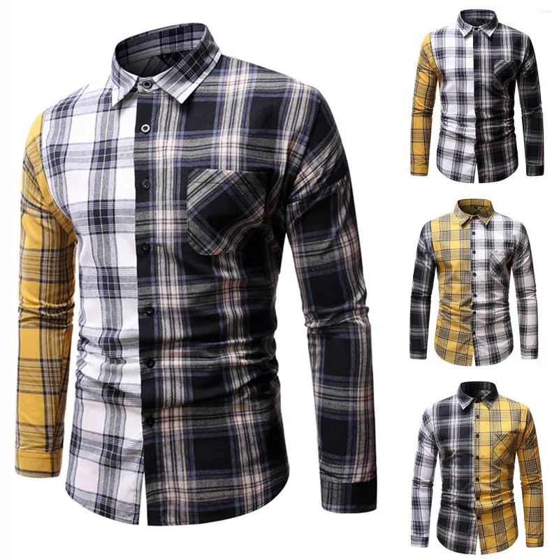 T-shirt da uomo Primavera e autunno Moda Casual Camicia a quadri oversize Giacca Cardigan Elegante vacanza etnica Chemise Femme Blusas