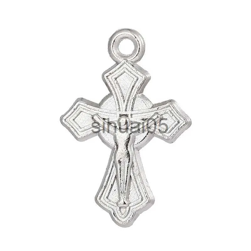 Pendant Necklaces WholesaleDIY Accessories For Jewelry Cross Jesus TagChristmas Gifts Zinc Alloy Material Manufacturing Jewelry Making12PCS x1009 x1010