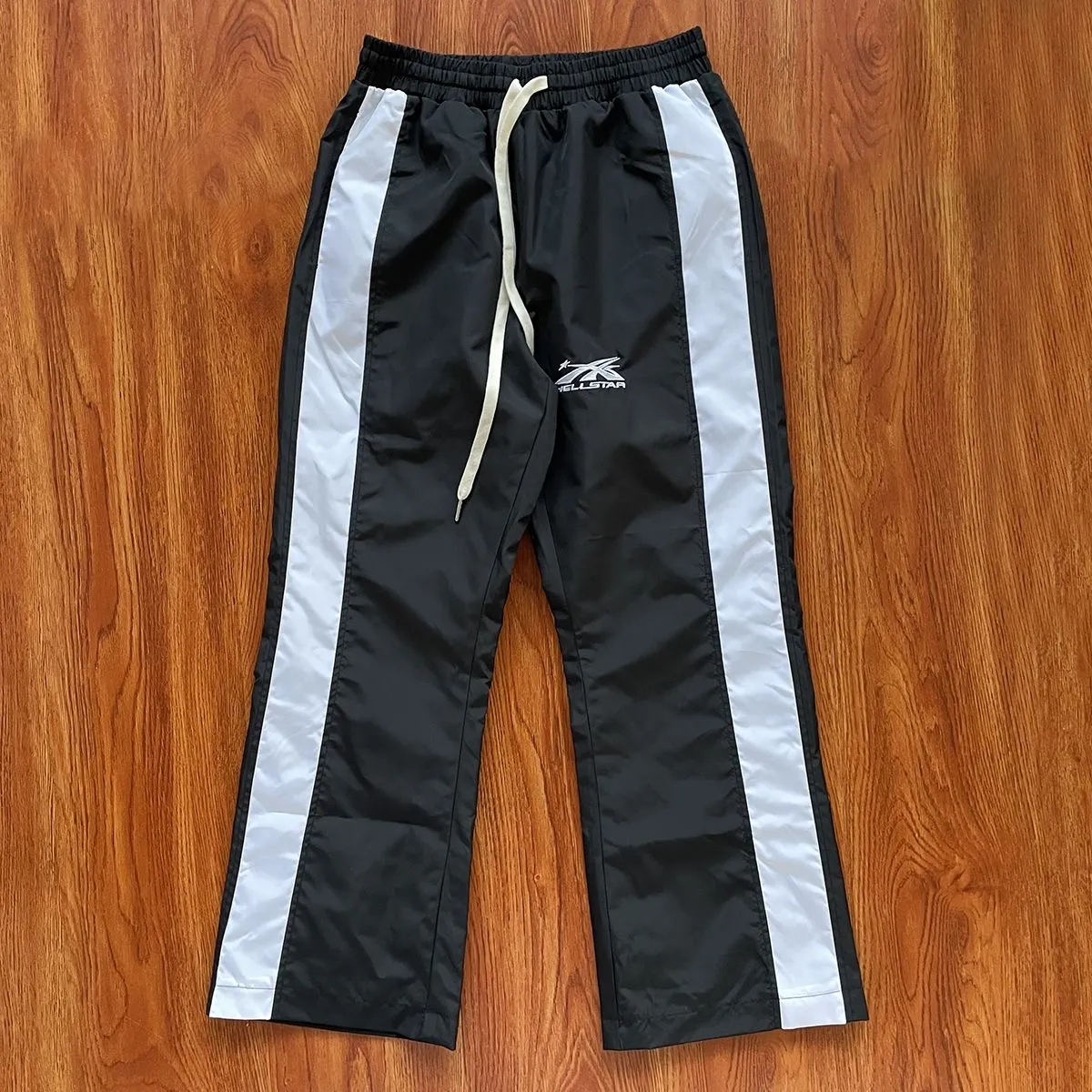 HELLSTAR STUDIOS rétro rayures latérales sport décontracté pantalon droit pour hommes femmes pantalon évasé noir pantalons de survêtement hommes Jogger mode Hip hop pantalons décontractés taille américaine SMLXL