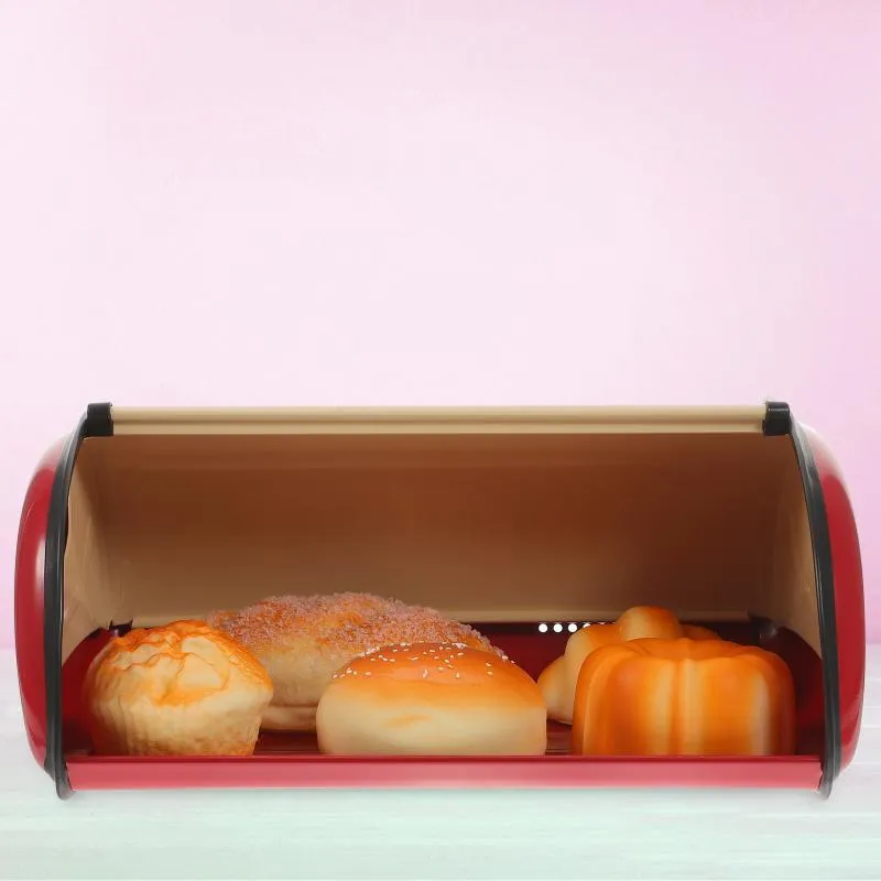 Assiettes boîte à pain conteneurs métalliques bac de cuisine argenterie française boîte à pain comptoir en fer