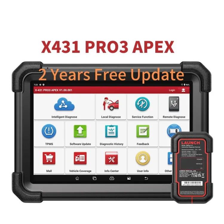 Original lansering x431 Pro3 Apex Heavy Duty Auto OBD2 Automotive Diagnostic Machine Vehicle Scanner Tools for All Cars Truck