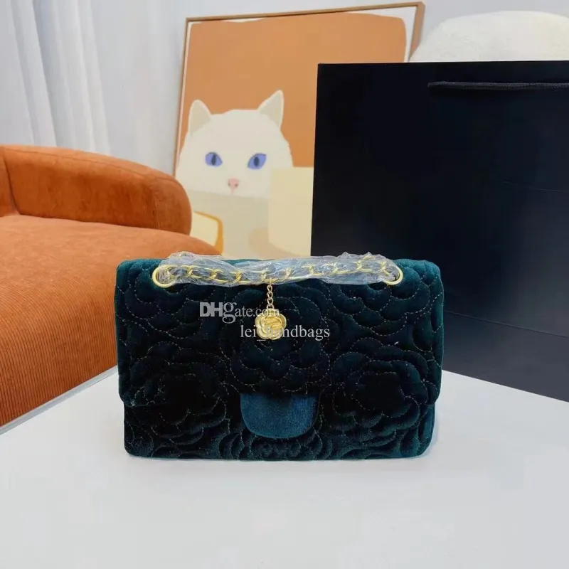 Vintage Velvet Mini Shoulder Bag, Designer Chain From
