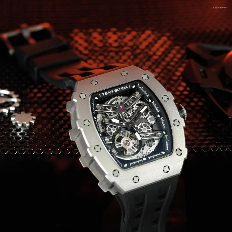 腕時計監視皇帝ボンバチタン合金ウォッチサファイアクリスタルミラー明るい防水時計