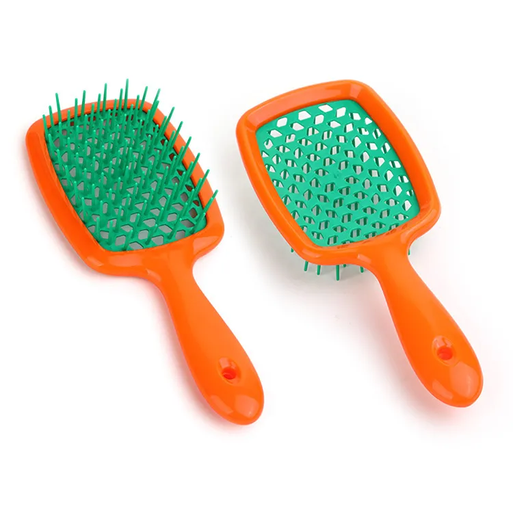 Hair Comb Fluffy Smooth Wide Teeth Curling Ribs Massage Comb For Hair Mesh Hollow Magic Demelant Brush Salon Tools