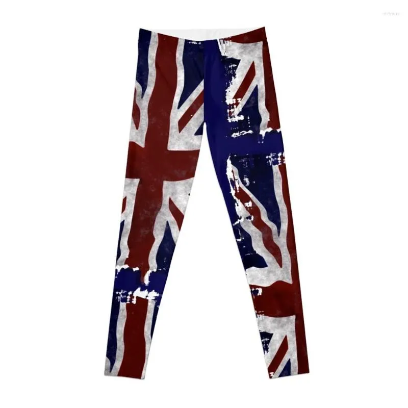 Aktywne spodnie patriotyczne unijne jack uk flaga brytyjskie legginsy kobiety gymswear sportowy 2023