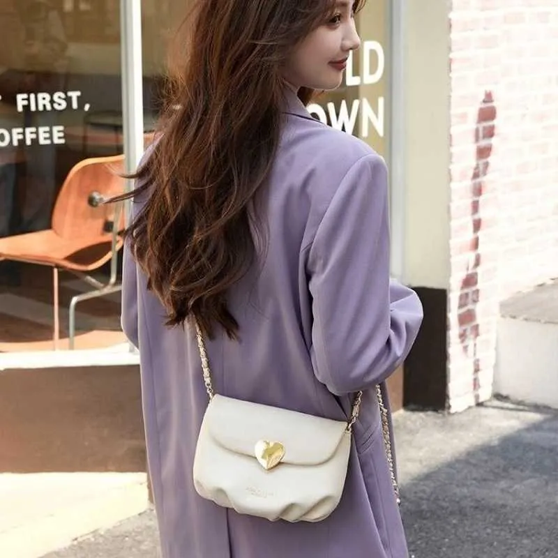 Shoulder Bags Cute New Summer Crowd Design White Cloud Bag Versatile One Crossbody Chain Women's