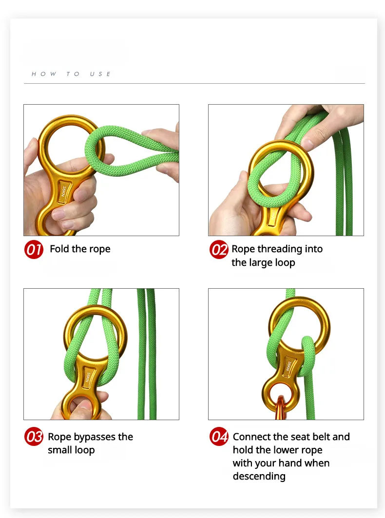 20mm Heavy-Duty Climbing Rope - Outdoor Safety Rope, Static Nylon Cord ...