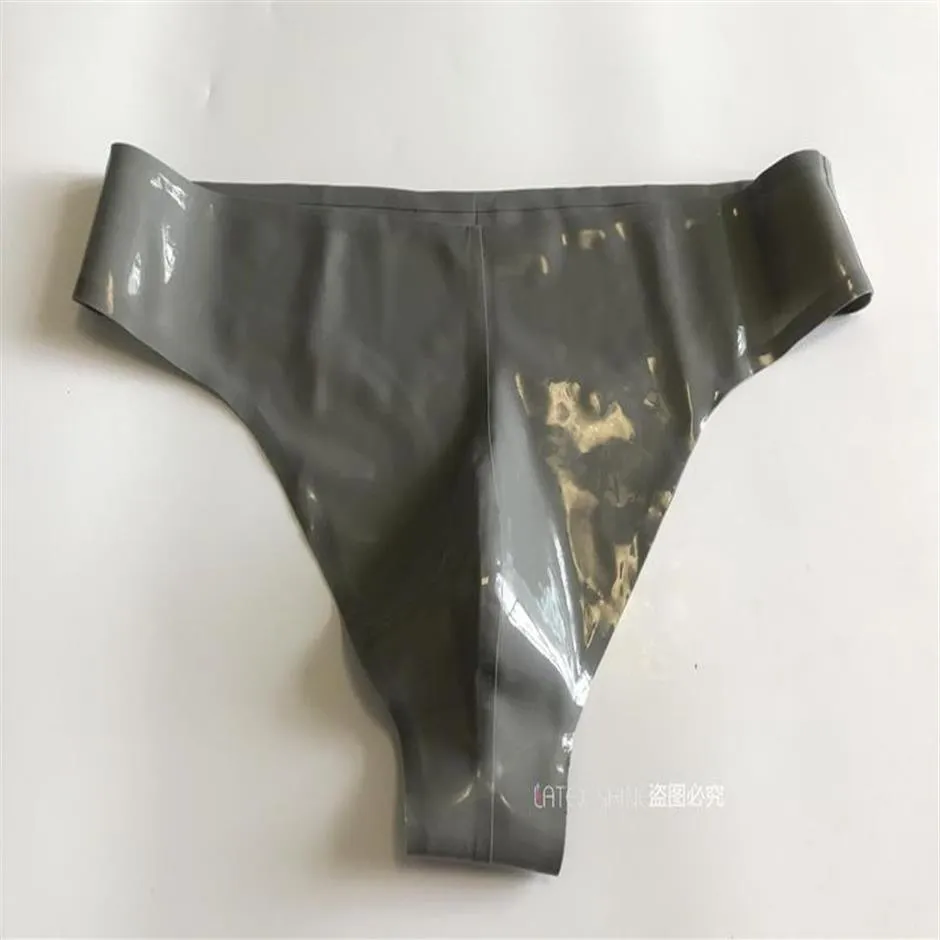 Herr g strängar sexig silver fetisch latex trosor främre gren 3d skräddare gummi underkläder263s