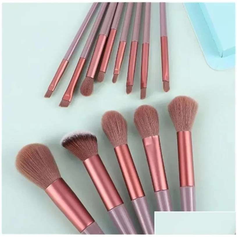 Makeup Brushes 13Pcs Soft Fluffy Makeup Brushes Set For Cosmetics Foundation Blush Powder Eyeshadow Kabuki Blending Brush Beauty Tool Oti3G