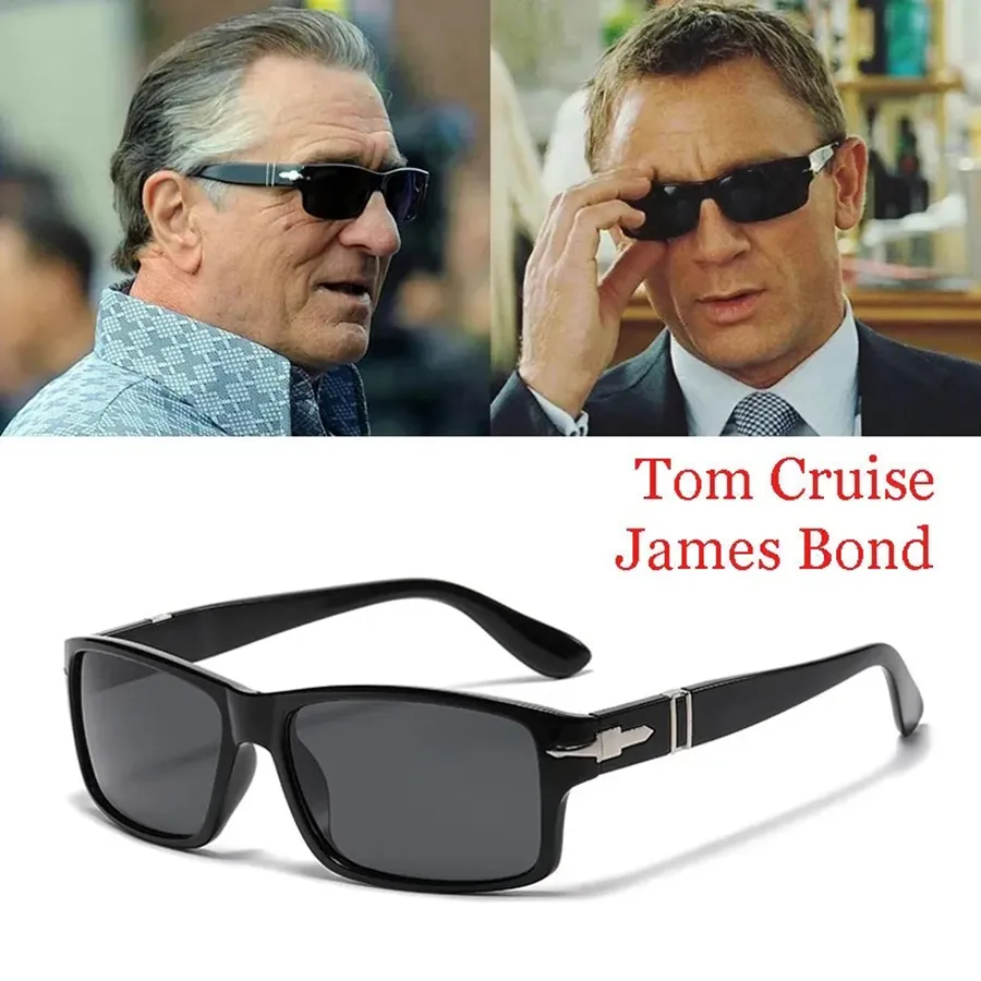 نظارة شمسية مصممة جيمس 007 طراز خمر الرجال نظارة شمسية مستقطبة القيادة الكلاسيكية نظارات الشمس Oculos de sol maschulino
