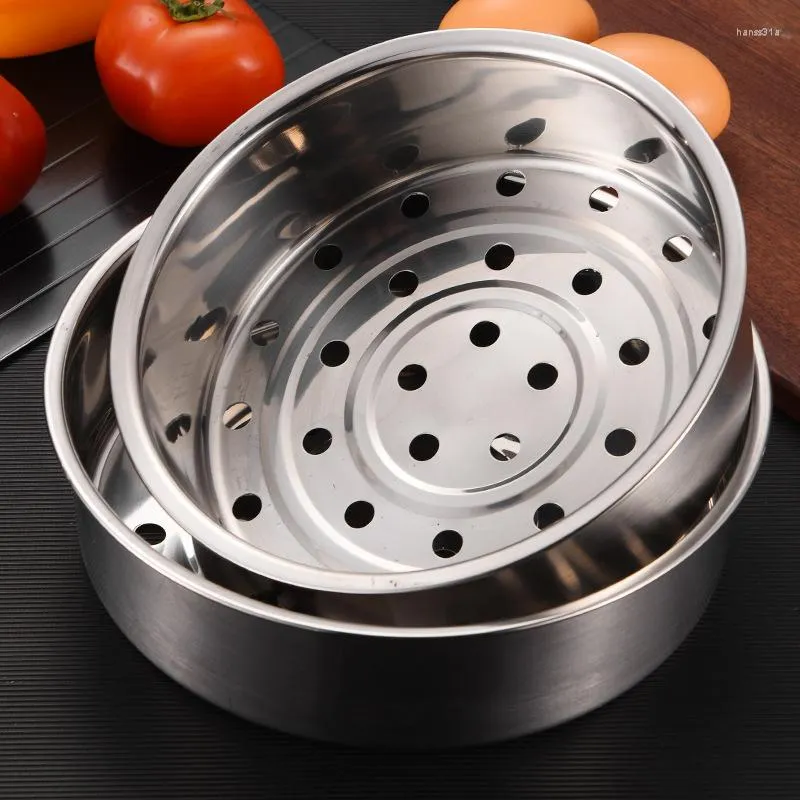 Double Boilers Stainless Steel Steamer Steaming Rack Steam Basket Household Rice Cooker Thicken And Deepen Cookware Accessories