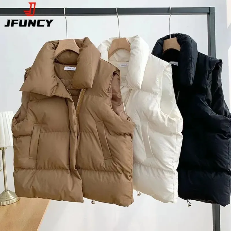 Femmes gilets JFUNCY gilet sans manches femme vestes d'hiver femme manteau pull à capuche femmes gilet 231009