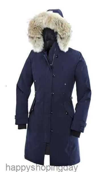 Cappotto in piumino d'oca Giacca invernale da donna Collo in vera pelliccia di lupo Con cappuccio Cappotti caldi e antivento per esterni con cappuccio rimovibile Parka da donna Xs-3xleb29