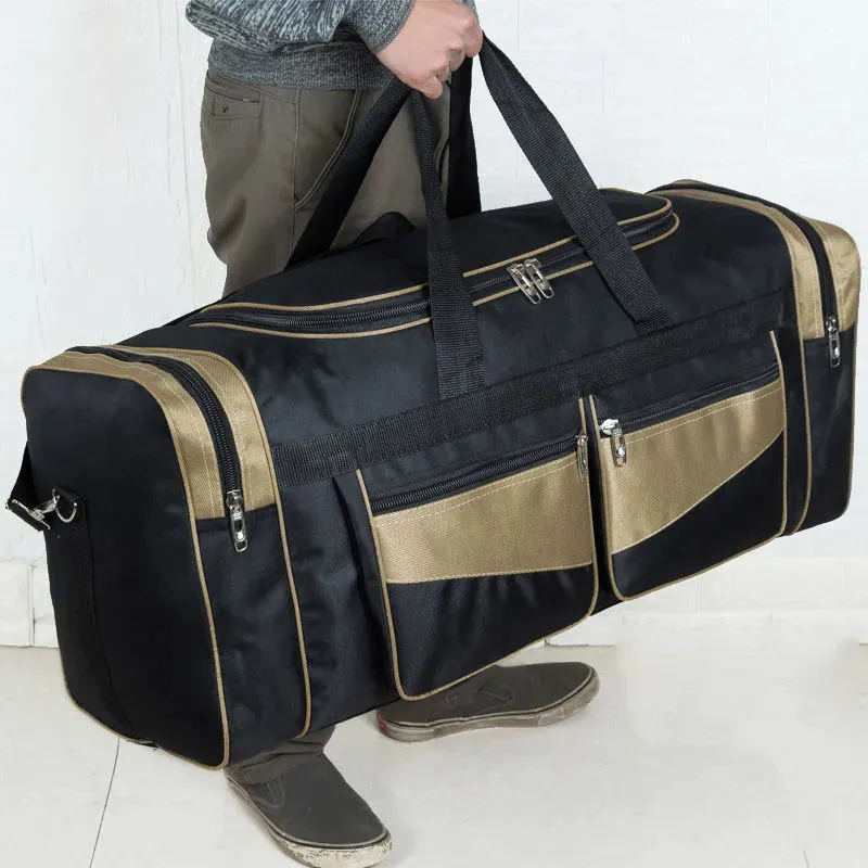 Outdoor Bags Yoga 60L 90L Nylon Luggage Gym Bag Large Traveling Tas For Women Men Travel Duffle Handbags Sack XA15WD 231009
