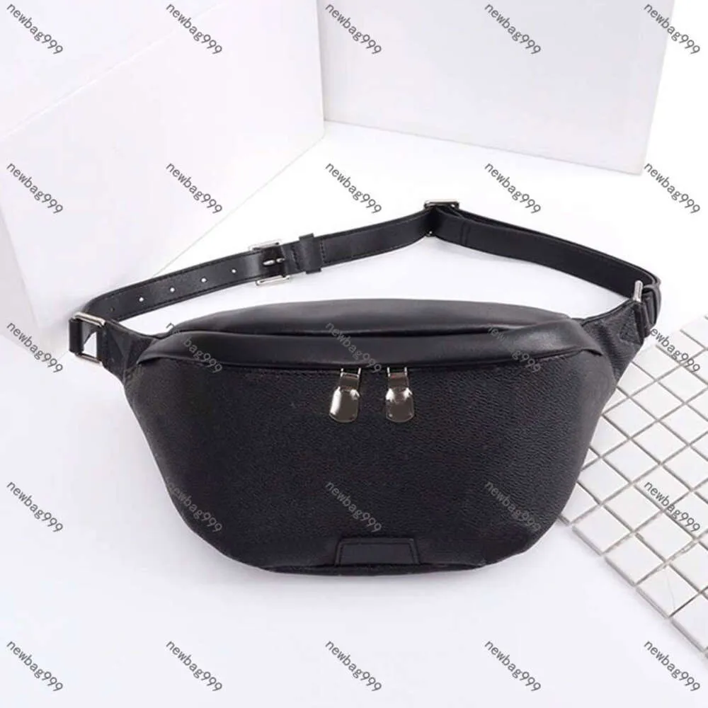 47cm Designer Man Waist Bag Fashion Men Bags Small Coin Purse Chest Handbags Crossbody Shoulder Bags Canvas Genuine Leather Wallet Key Pouch Silver Hardware 444459