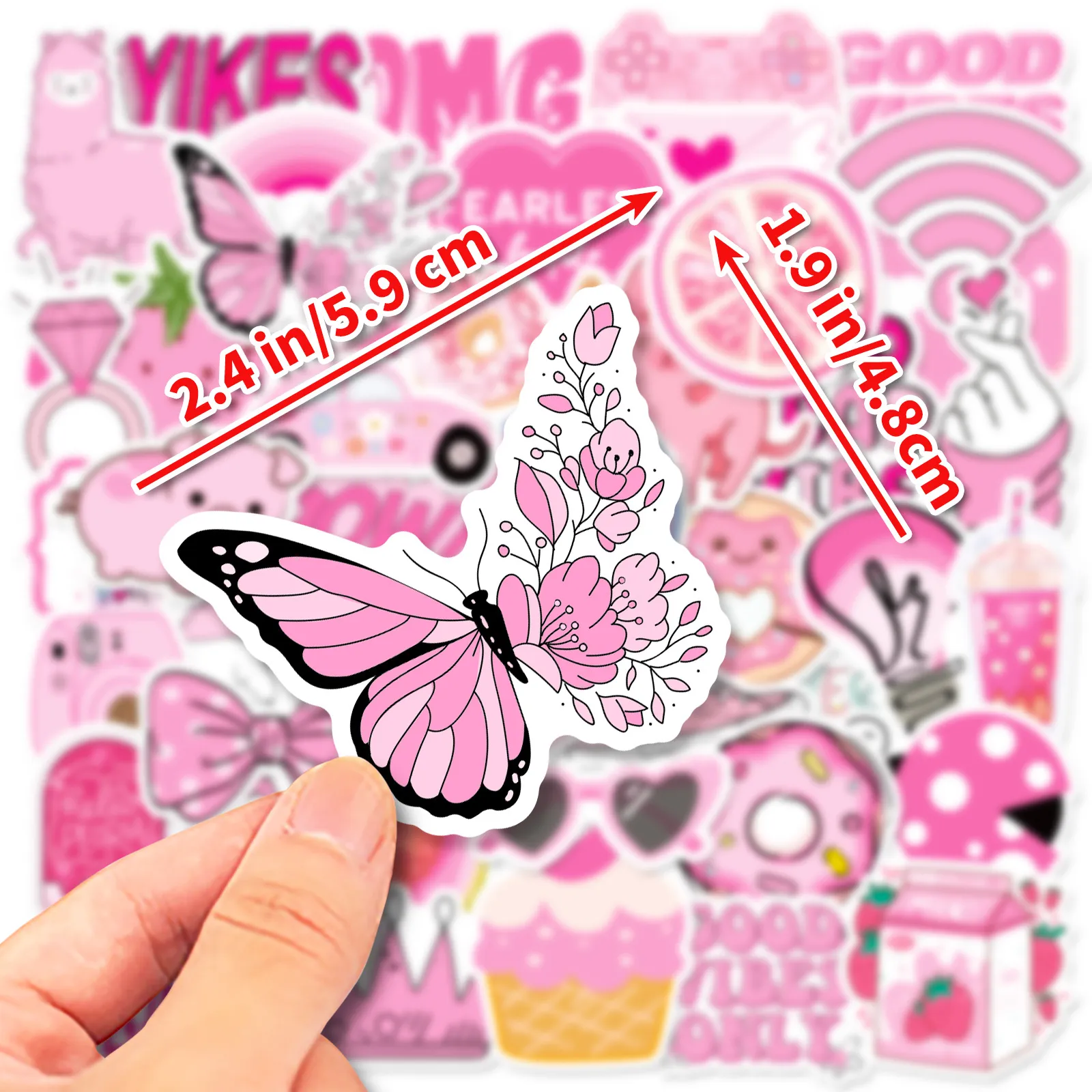 Pink Aesthetic Pink Stickers For Trendy Laptop, Water Bottle, Phone Pad,  Guitar, Bike, And Luggage Decals Perfect Gifts For Kids, Girls, Teens From  Blake Online, $1.2