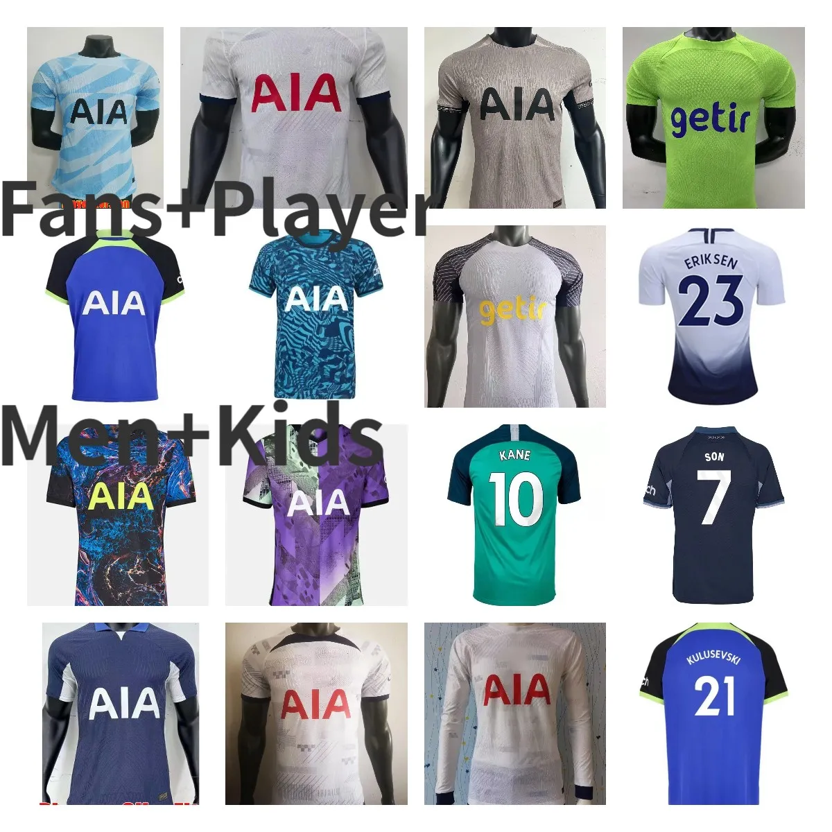 Tottenham 18 19 22 23 24 KANE SON RICHARLISON Voetbalshirts SPURS PORRO KULUSEVSKI HOJBJERG home PERISIC DANJUMA ROMERO Voetbalshirt Kit BENTANCUR Heren Kindersettop