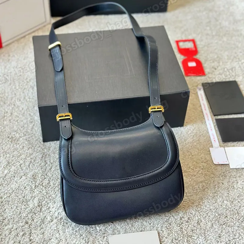 Designer Charlie Medium axelväska för kvinnor Luxurys handväska slät svart brunt läder kuvert college crossbody loulou bältes väskor vintage handväska toppkvalitet