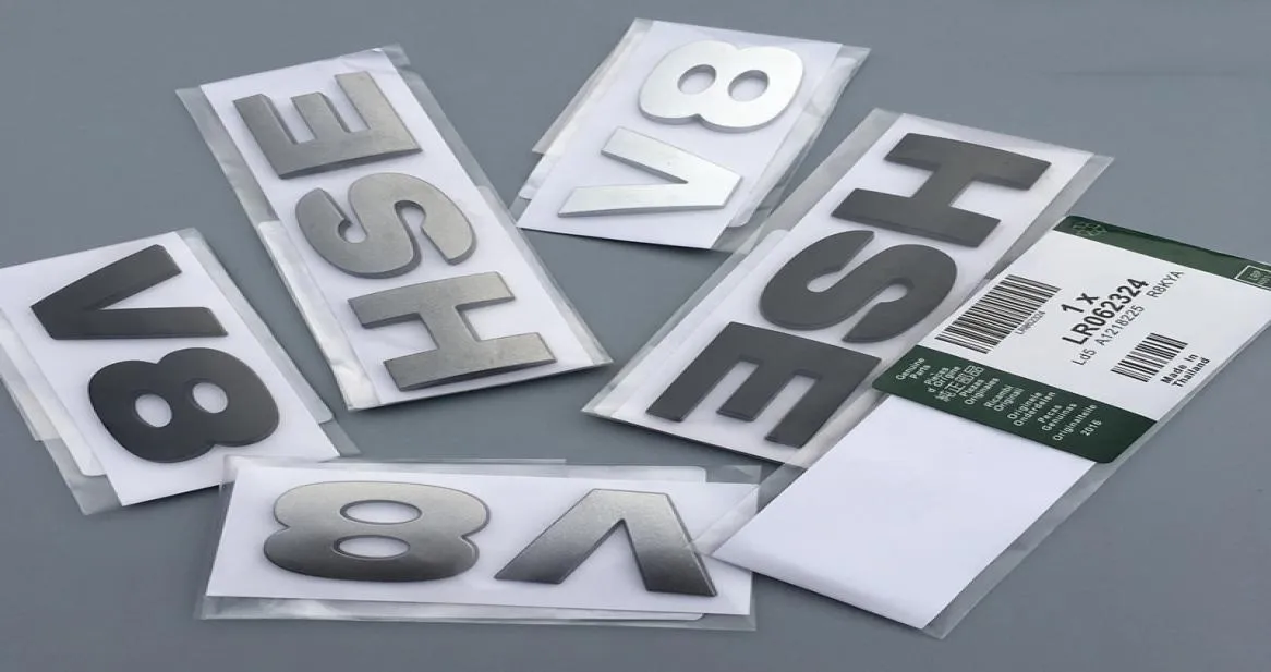 Letters Emblem V8 HSE Badge For Discovery 3 4 Freelander 2 Car Styling