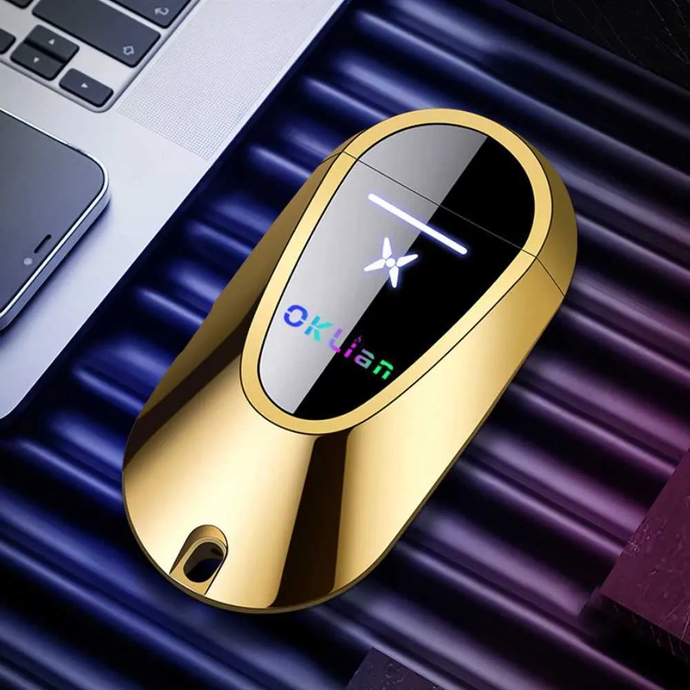 Lighters Car Key Double ARC Plasma Lighter Keychain Creative