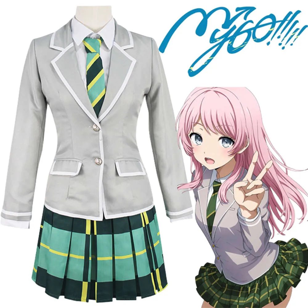 Anime Bang Dream mygo Takamatsu tomori cosplay kostium szkolny mundur anon chihaya jk spódnica pełna set kostium Halloween do womencosplay