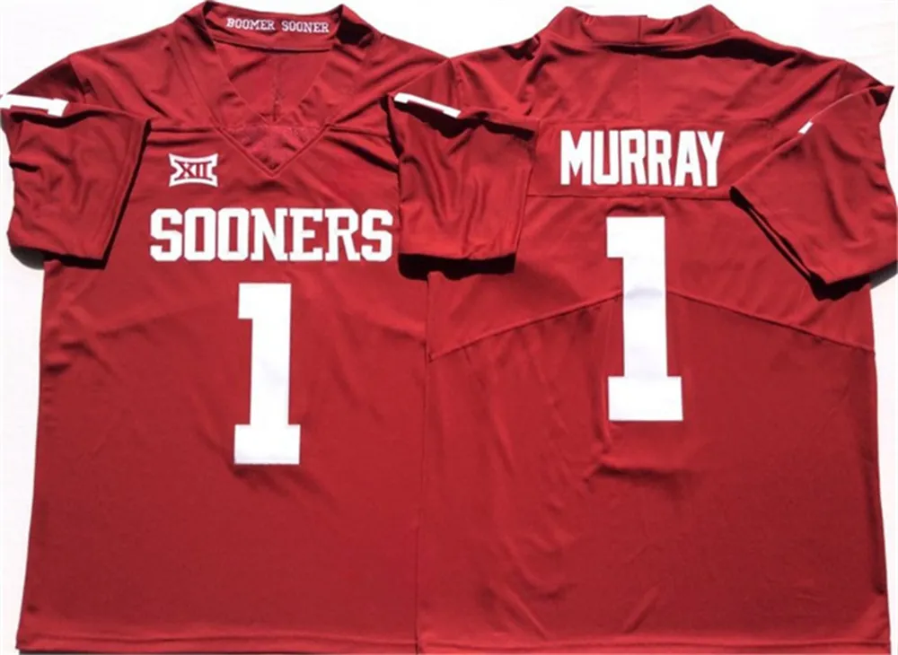 Stitched Oklahoma Sooners women s american football uniform Kyler Murray 6 Baker Mayfield 28 Adrian Peterson 32 Samaje Perine 31 Available in Women s Youth and Men s Sizes