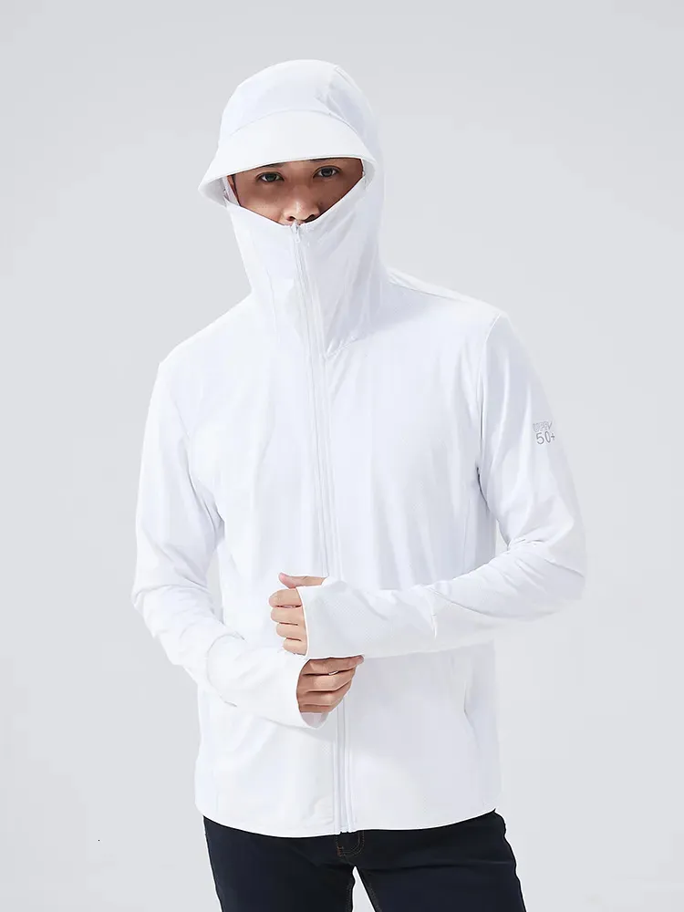 Vestes pour hommes été UPF 50 UV Protection solaire manteaux de peau hommes vêtements de sport ultra légers vêtements à capuche coupe-vent décontracté 231009