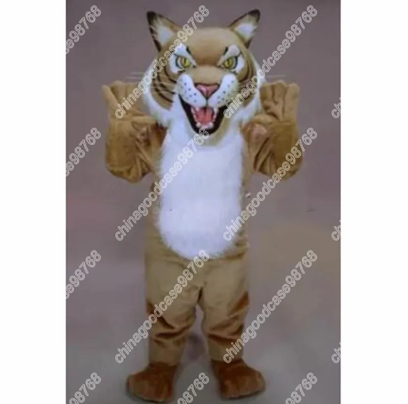 2024 Hot Sale Fierce bobcat Wildcat Mascot Costume anime Carnival performance apparel Ad Apparel dress