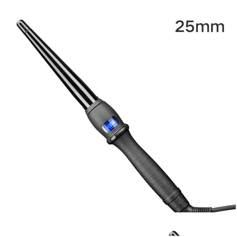 Curling strykjärn curling strykjärn keramiska stylingverktyg professionella hår järnväver päron blommakon elektrisk curler rull trollstav 2209297674 otk4g