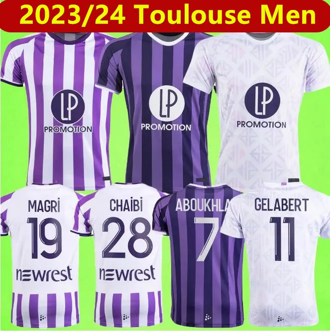 2023/24 ToulouseeS camisetas de fútbol DALLINGA ROUAULT maillot de foot 23 24 HOMBRES camisetas de fútbol ABOUKHLHL ONAIWU CHAIBI GENREAU NICOLAISEN SUAZO DESLER COSTA CISSOKO