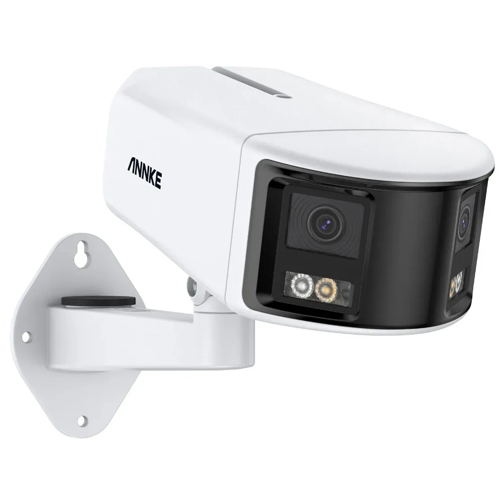 Videocamera esterna DUO POE da 6 MP con visione ampia e doppio obiettivo, rilevamento umano AI da 6 MP, telecamera di sicurezza da 6 MP, telecamera CCTV con audio bidirezionale