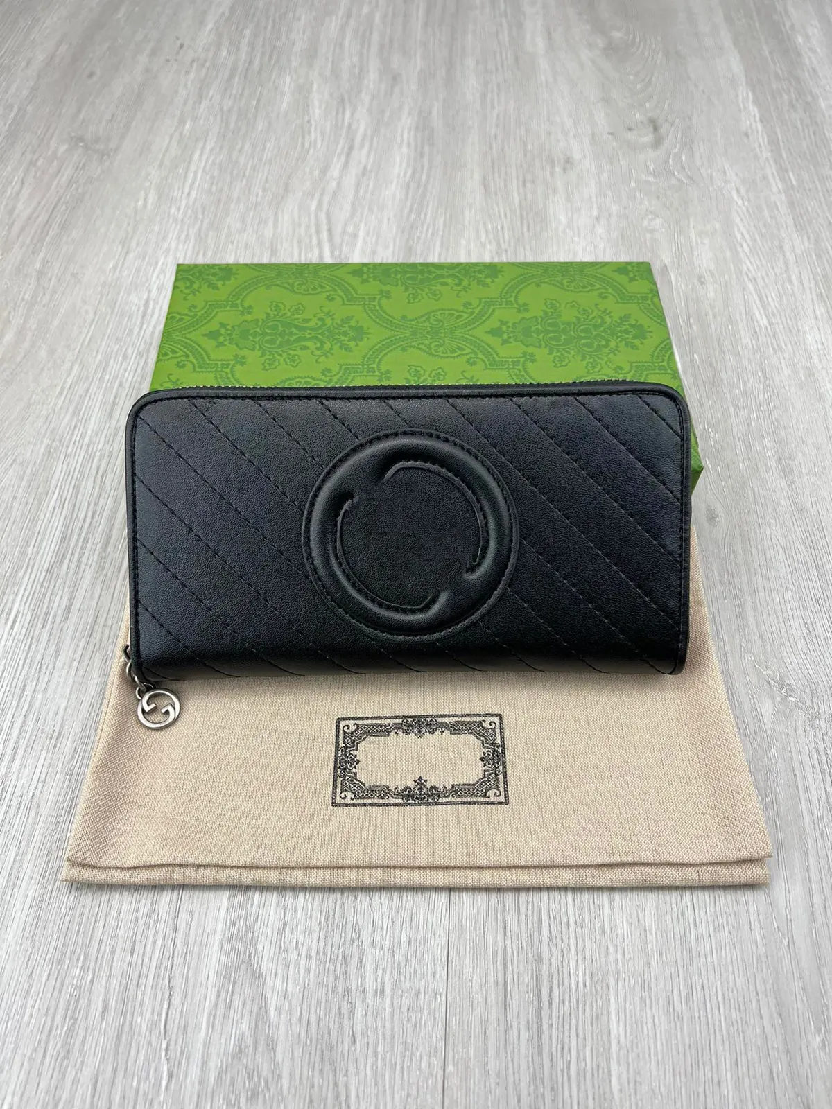 Long Wallet Black Color Designer Fashion Brand Letter Logo Logo Zipper Wallet Men Damer Purse Fashion Card Holder Pocket Long Zipper Bag
