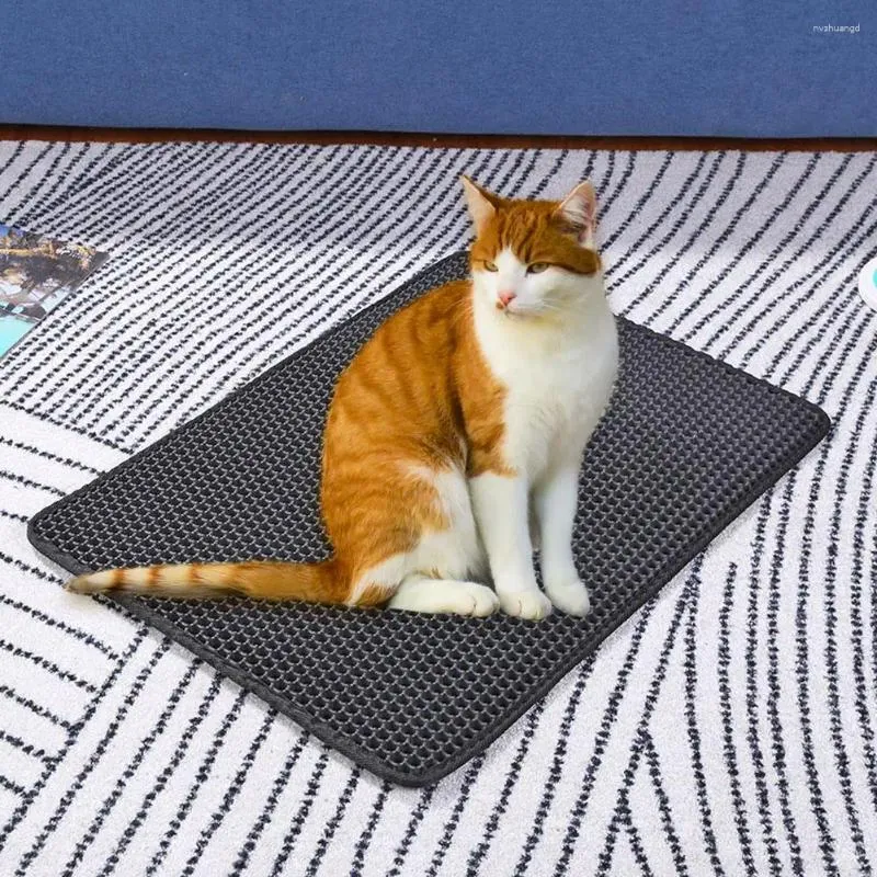 Cat Beds Feeding Non-slip Litter Floor Pad EVA Moistureproof Cushion With Waterproof Bottom Pet Kitten Foldable Supplies