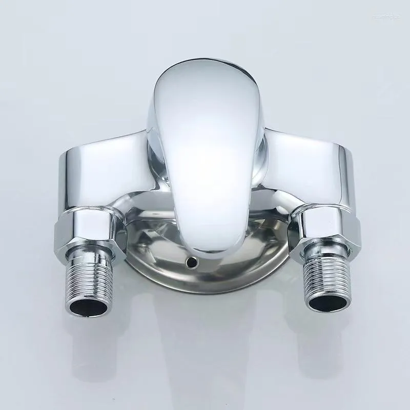 Robinets d'évier de salle de bains, ensemble de douche, vanne de robinet d'eau froide et chaude, accessoires de robinet mitigeur de chauffage