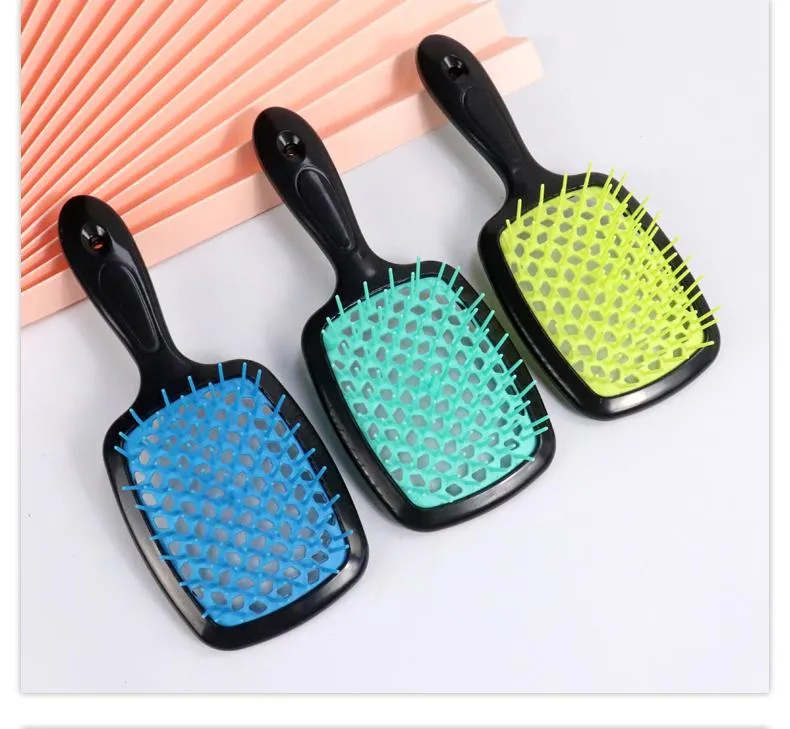 Hollow Comb Massage Grid Detangling Hair Brush Comb Quick Blow Dry Hair Brush Use For Wet Or Dry