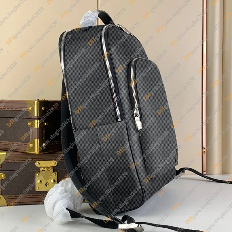 Men s Fashion Designer Luxury PU Leather Backpack for School Travel and Outdoor Activities High Quality N40499 N40501 M30977