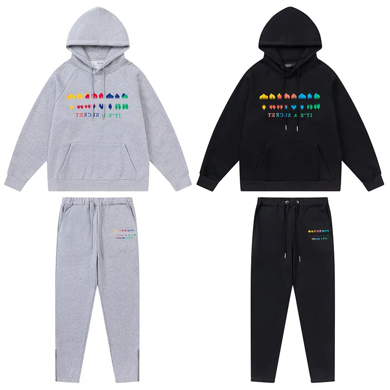 trapstar designer costumes sweats à capuche survêtements jogger pull pantalon streetwear sweats deux pièces avec veste à capuche à manches longues pour femme pantalon printemps