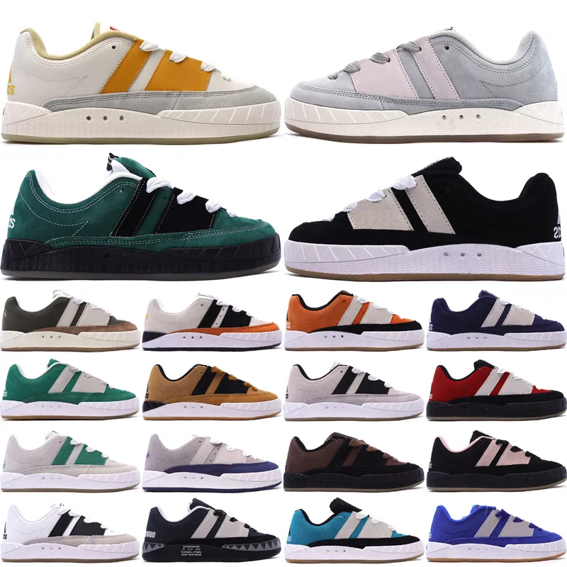 Originals Adimatic Low Hommes Femmes Casual Chaussures Jamal Smith Human Made YNuK Green Core Black Gum Crystal White Flat Outdoor Sneakers Taille 36-45