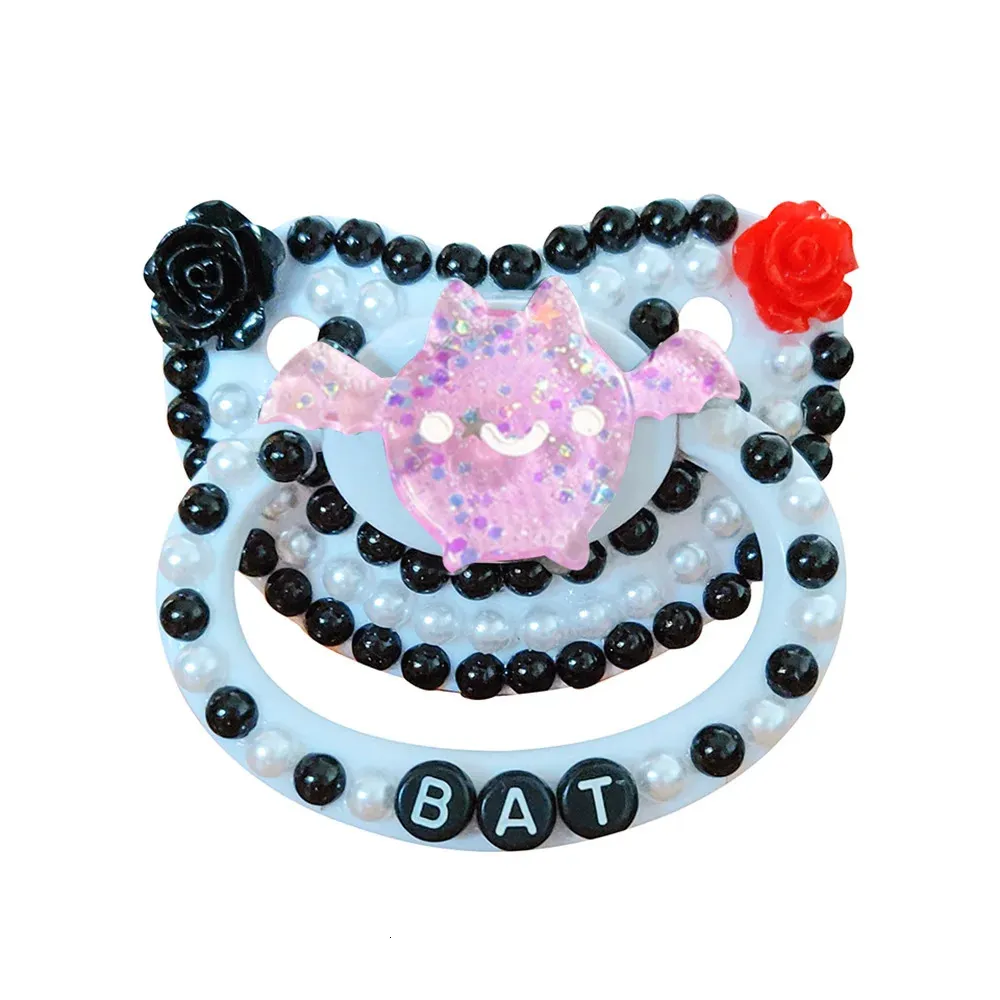Adult Pacifier Clip Holder - Cute Bat & DDLG Style Pacifiers, Handmade ...