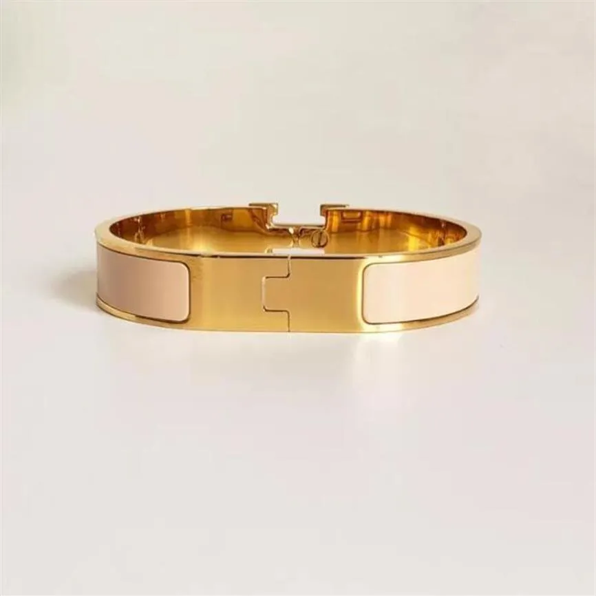 High quality designer design Bangle stainless steel gold buckle bracelet fashion jewelry men and women bracelets254C