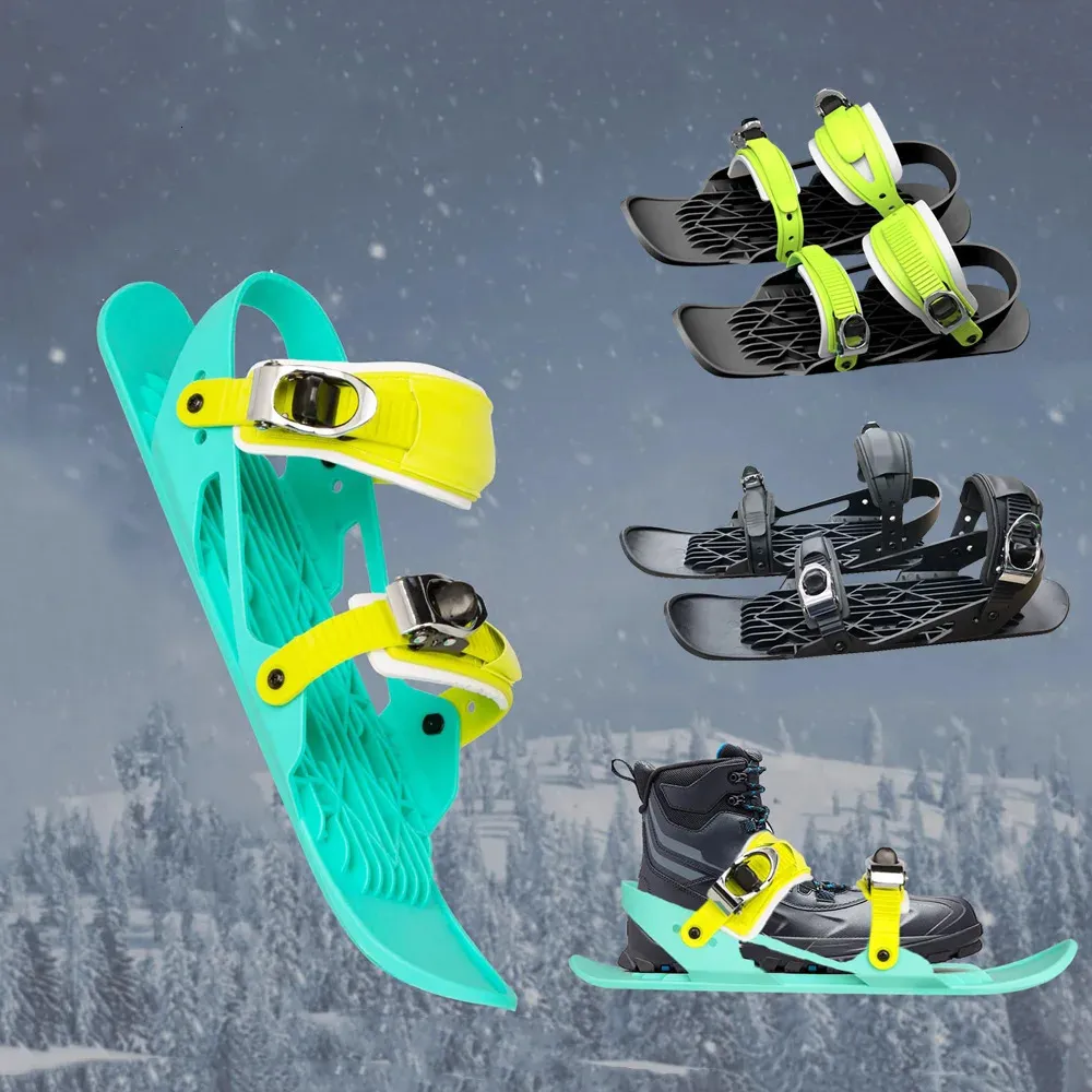 Snowboards Ski's Winterskischaatsen Schoenen Skiboard Mini Snowblades Schaatsen voor buitensporten Skiën Verstelbare slijtvaste bindingen 231010