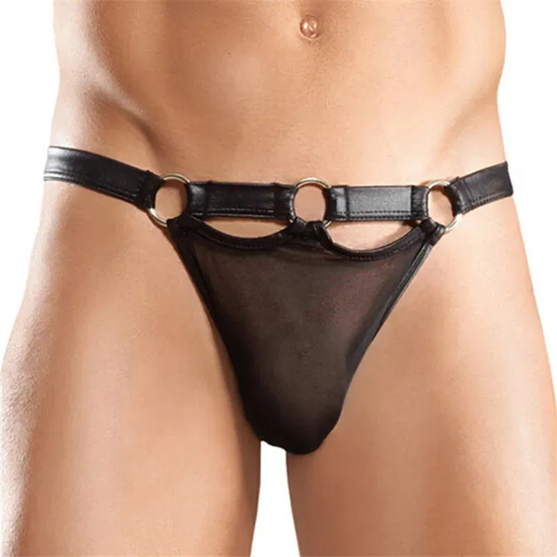 Brinquedos adultos tanga de couro sexy masculino cinto de castidade calças bondage calcinha jogos flertar sexo para homens roupa interior traje pg0011 231010