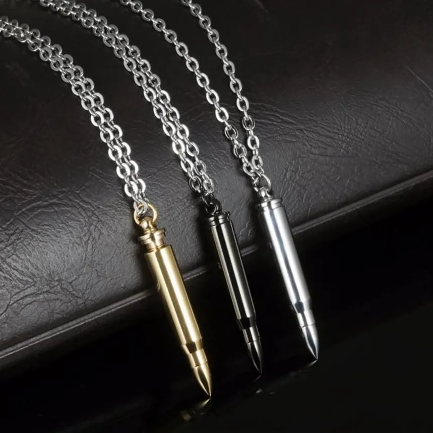Pendant Necklaces High Polished Urn For Ash Keepsake Memorial Cremation Necklace Jewelry Men Boys - Remember Your Hero282L
