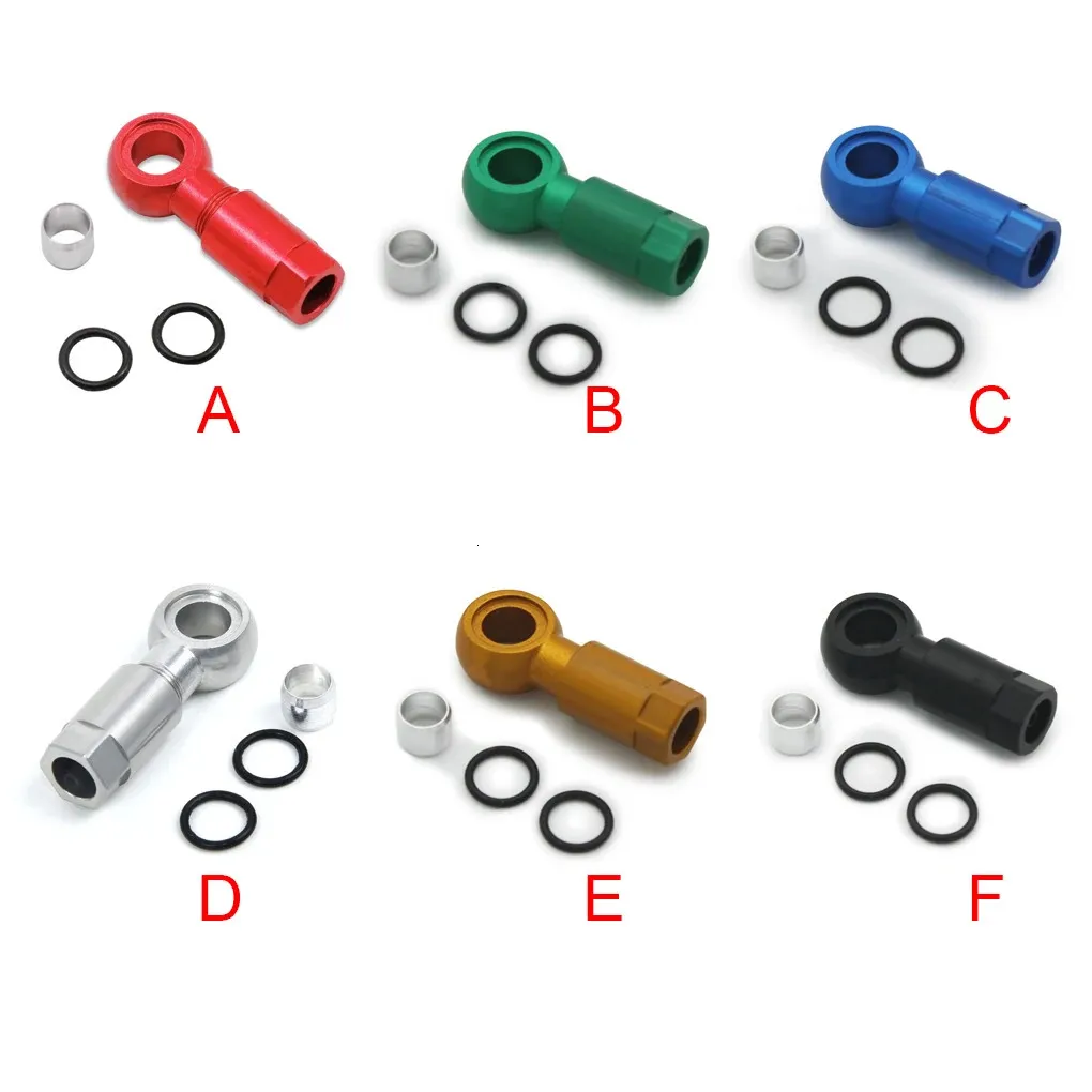 Bike Derailleurs Oil Needle Olive Heads Aluminum Alloy Hydraulic Disc Brake Hose Connector Replacement for Shimano SLX XT XTR BH 90 Red 231010