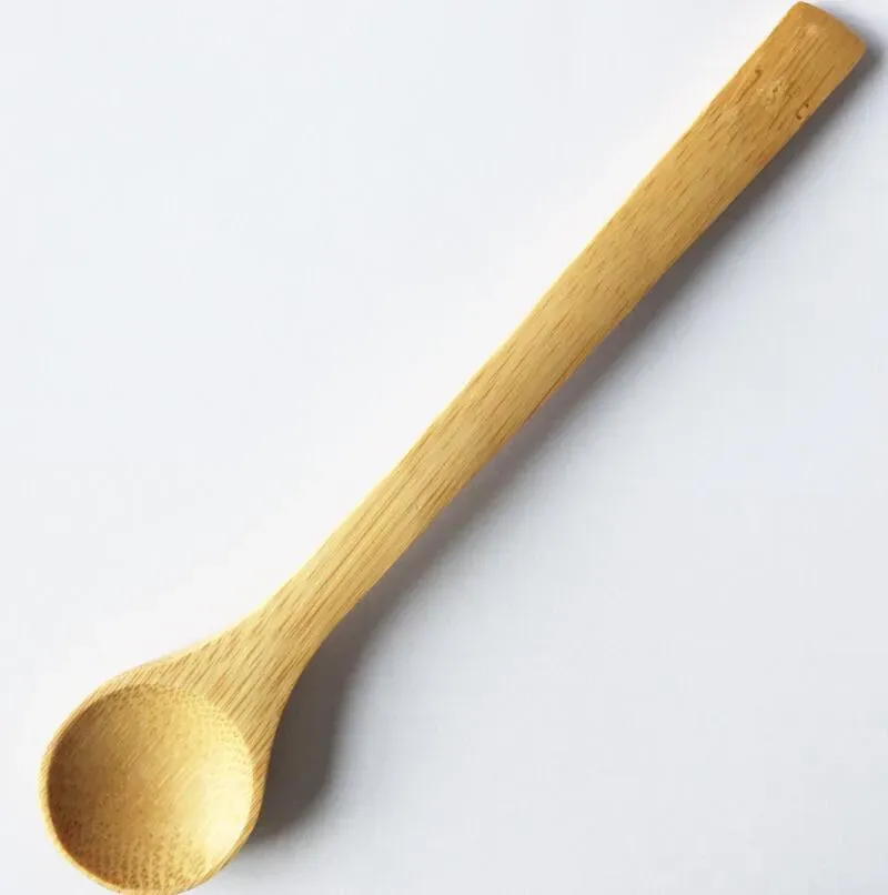 Wooden Spoon Ecofriendly Japan Tableware Bamboo Scoop Coffee Honey Tea Spoon Stirrer 2017 Hot Free DHL Simple