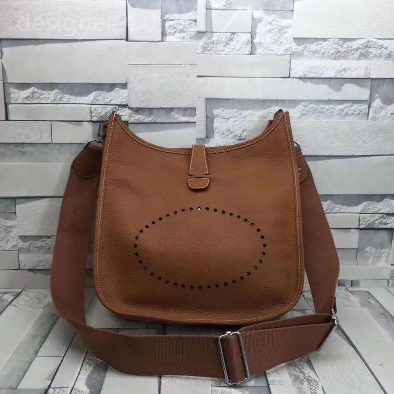 Umhängetasche, Designer-Tasche, Luxus-Handtasche, Designer-Hangbags, neue Luxus-Tasche, die Einkaufstasche, perforiertes echtes Leder, schlichter Riemen, Damentasche, Geldbörse, Modetaschen, Reisen