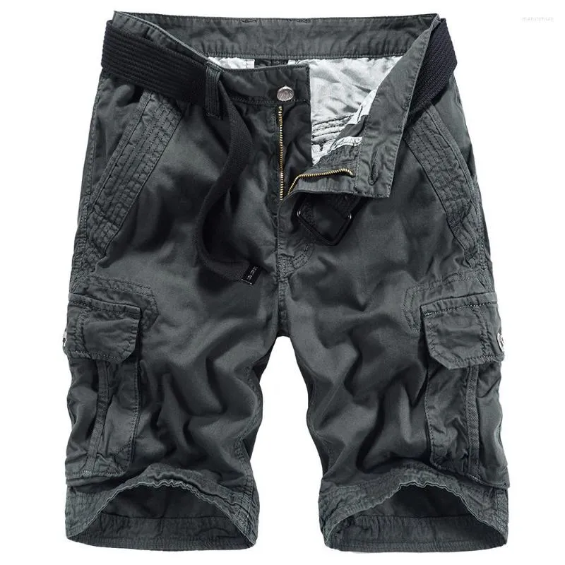 Survêtements pour hommes flétris shorts de travail en coton d'été européen et américain surdimensionné tube droit pantalon quart lâche seconde guerre mondiale US Wea